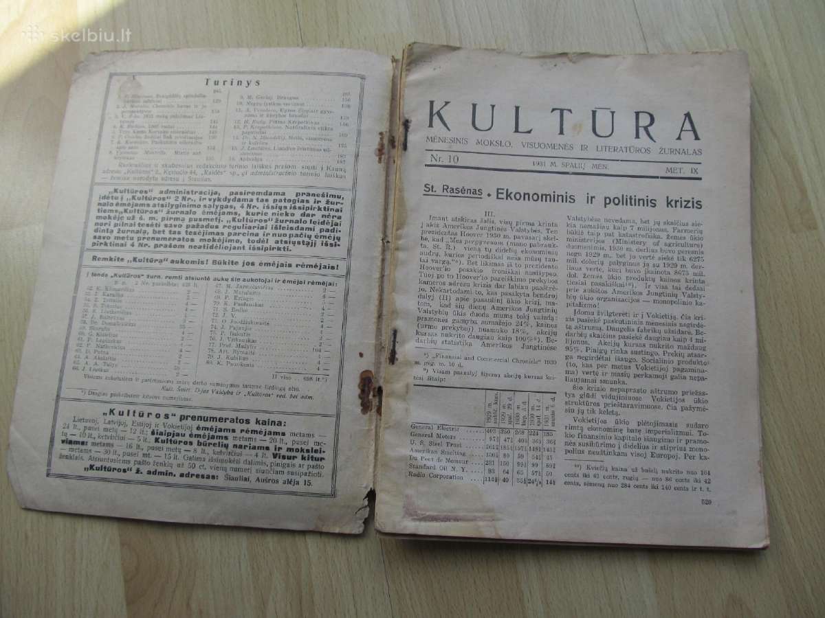 Kultūra , 1931 /3 - nuotraukos Nr. 2