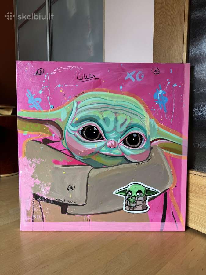 Baby Yoda 2022 vienetinis paveikslas