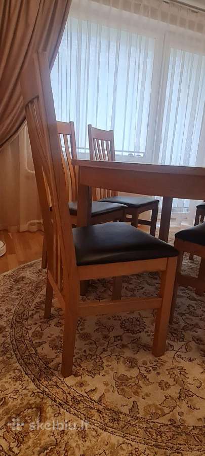 Valgomojo stalas su kėdėmis - nuotraukos Nr. 2