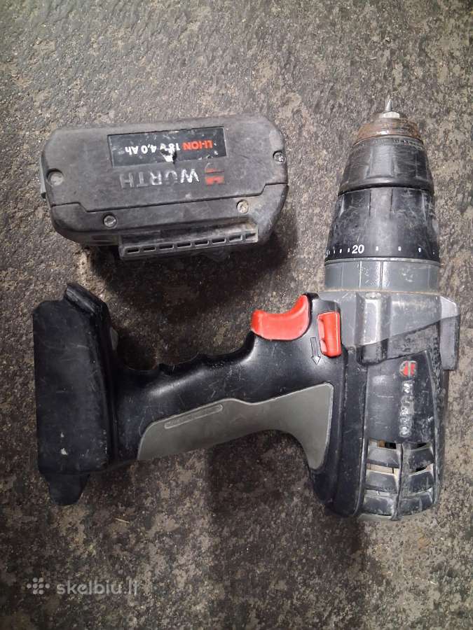 Akumuliatorinis gręžtuvas „Würth Bs 18a power.