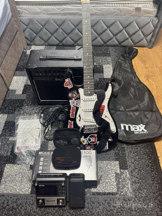 Elektrinės gitaros komplektas