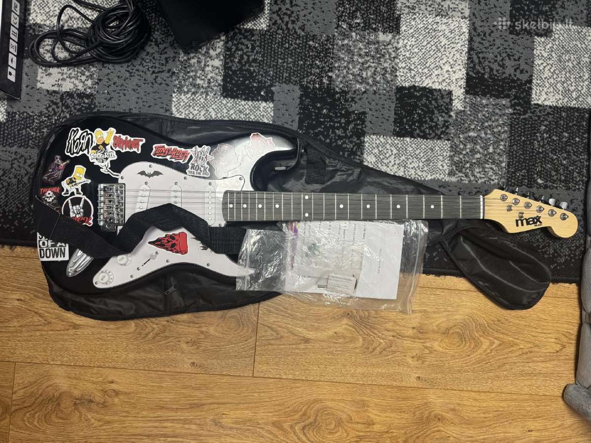 Elektrinės gitaros komplektas - nuotraukos Nr. 3