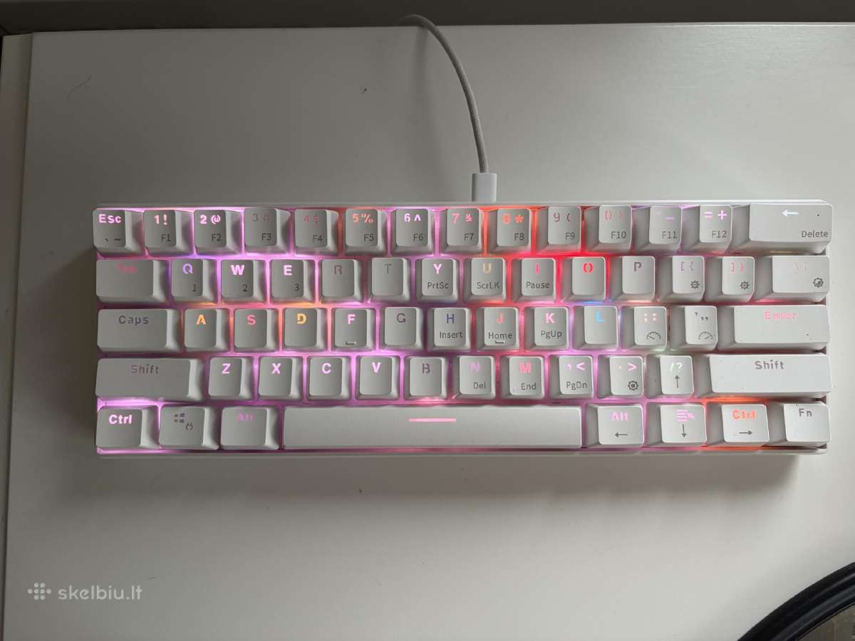 Rk61 mechaninė klaviatūra (Brown switches)
