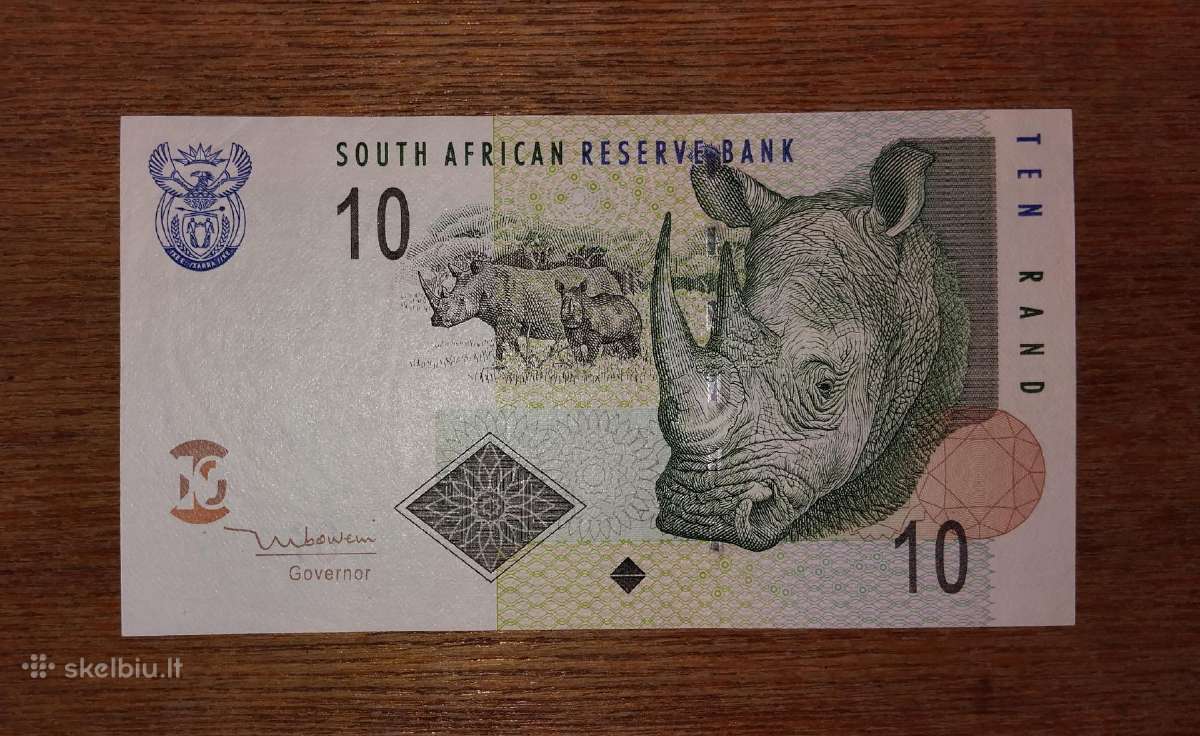 Pietų Afrikos 10 rand banknotas