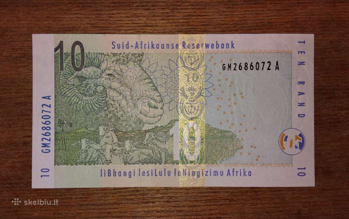 Pietų Afrikos 10 rand banknotas - nuotraukos Nr. 2