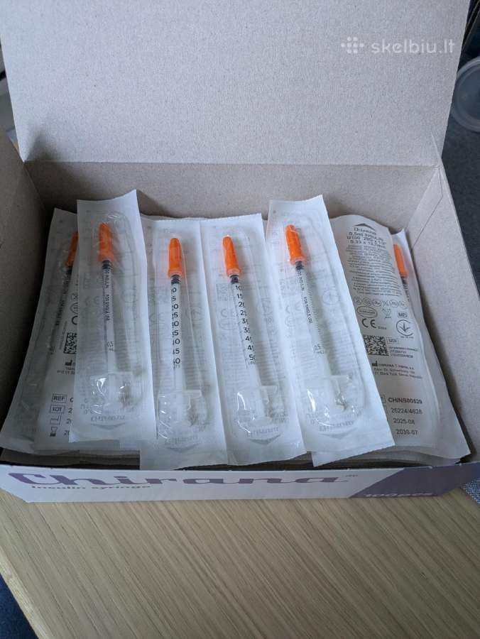 Insulino švirkštai 0.5 ml