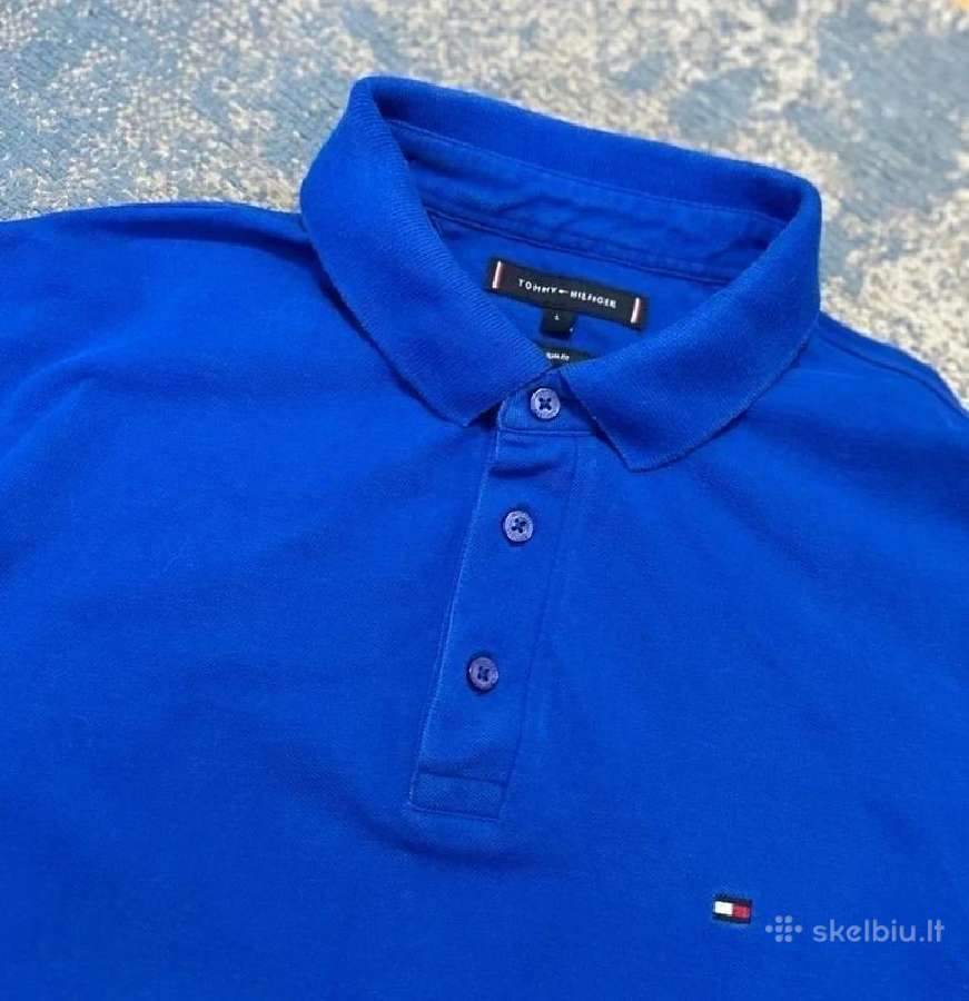Tommy Hilfiger Colorblock polo marškinėliai, mėlyn - nuotraukos Nr. 4