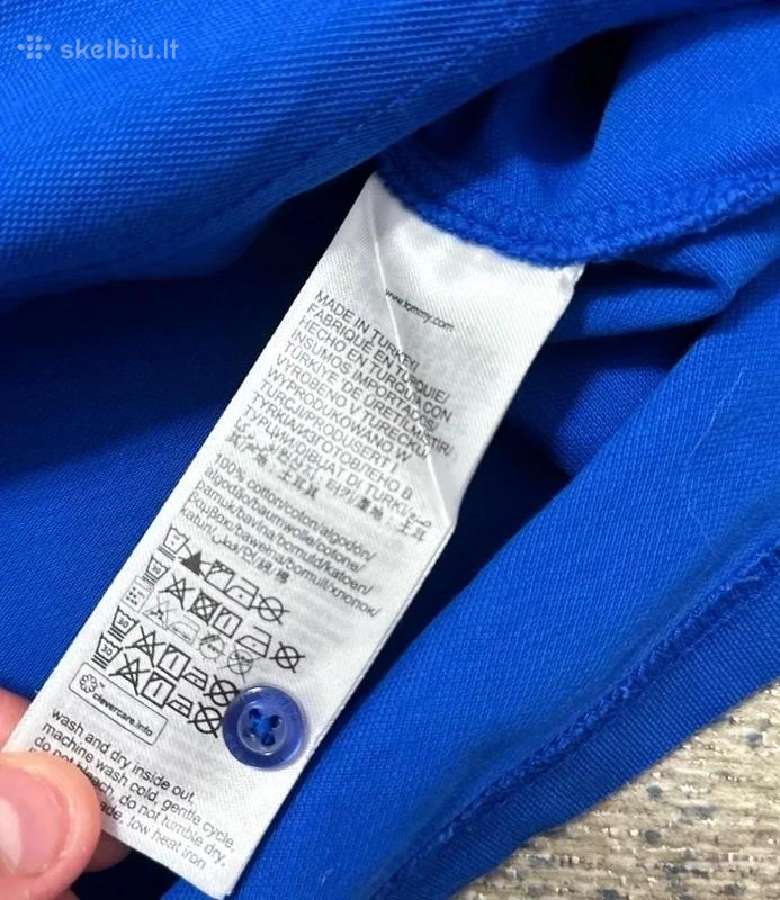 Tommy Hilfiger Colorblock polo marškinėliai, mėlyn - nuotraukos Nr. 5