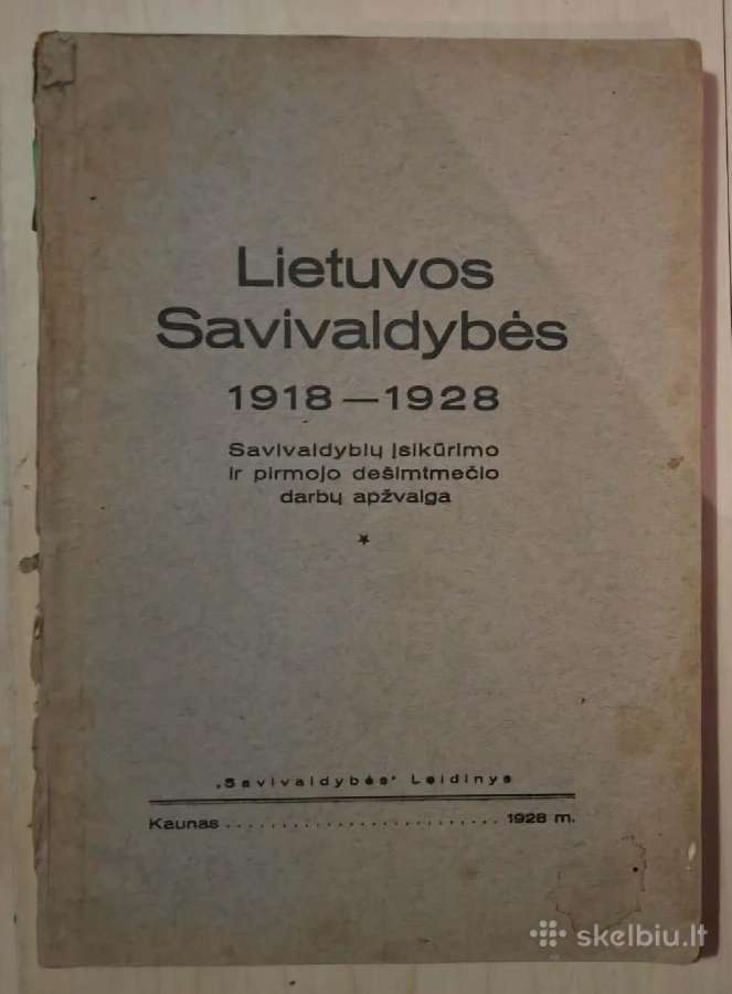 Lt savivaldybės 1918–1928. Savivaldybių įsikūrimo
