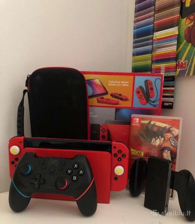 Nintento switch oled red