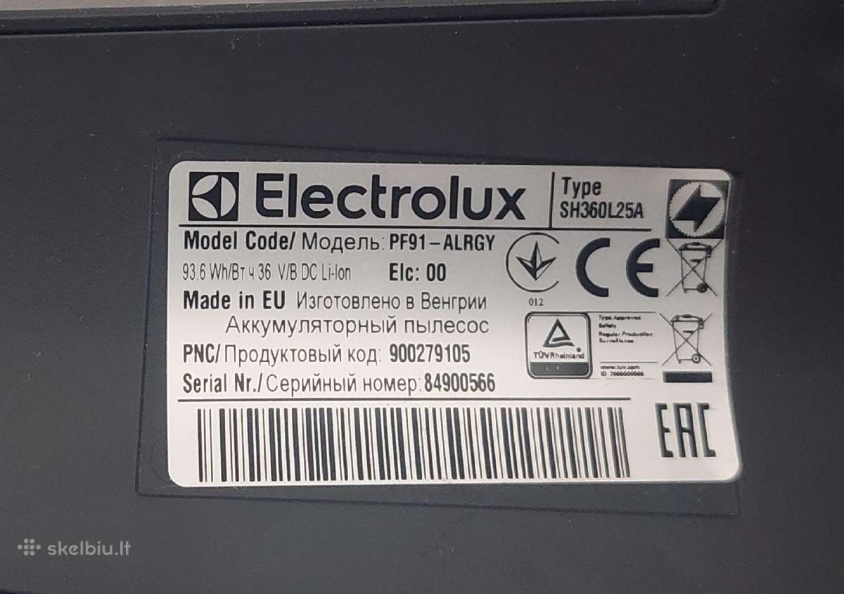 Electrolux dulkių siurblys-šluota - nuotraukos Nr. 2