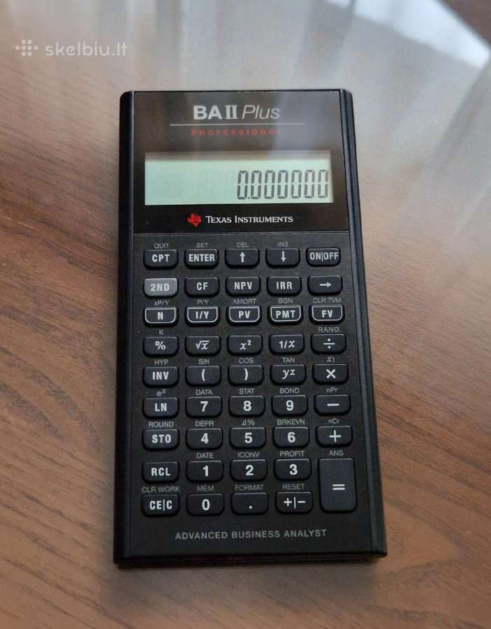 Texas instruments Ba II Plus professional