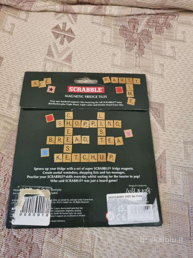 Scrabble magnetukų rinkinys - nuotraukos Nr. 2