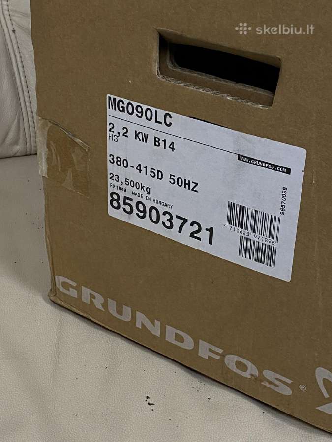 Naujas Grundfos 2.2kw elektros variklis. - nuotraukos Nr. 3