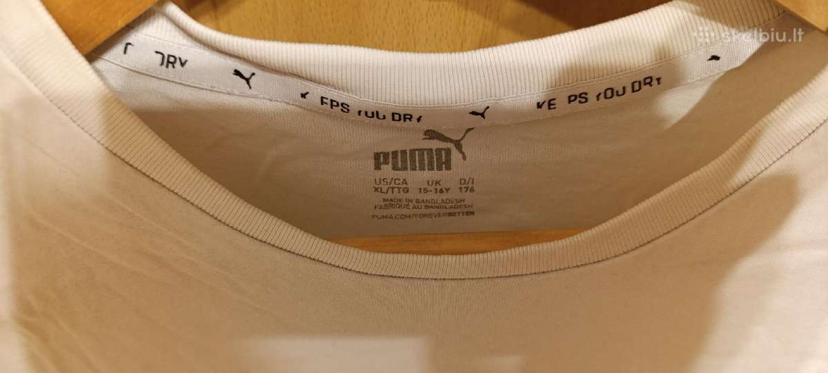 Puma medvilniniai marškinėliai 13-14 metų - nuotraukos Nr. 5