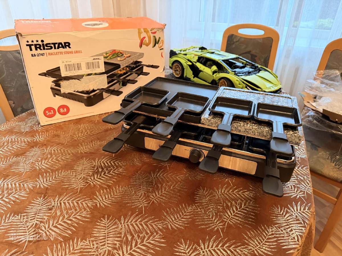 Sencor - Raclette grill su priedais
