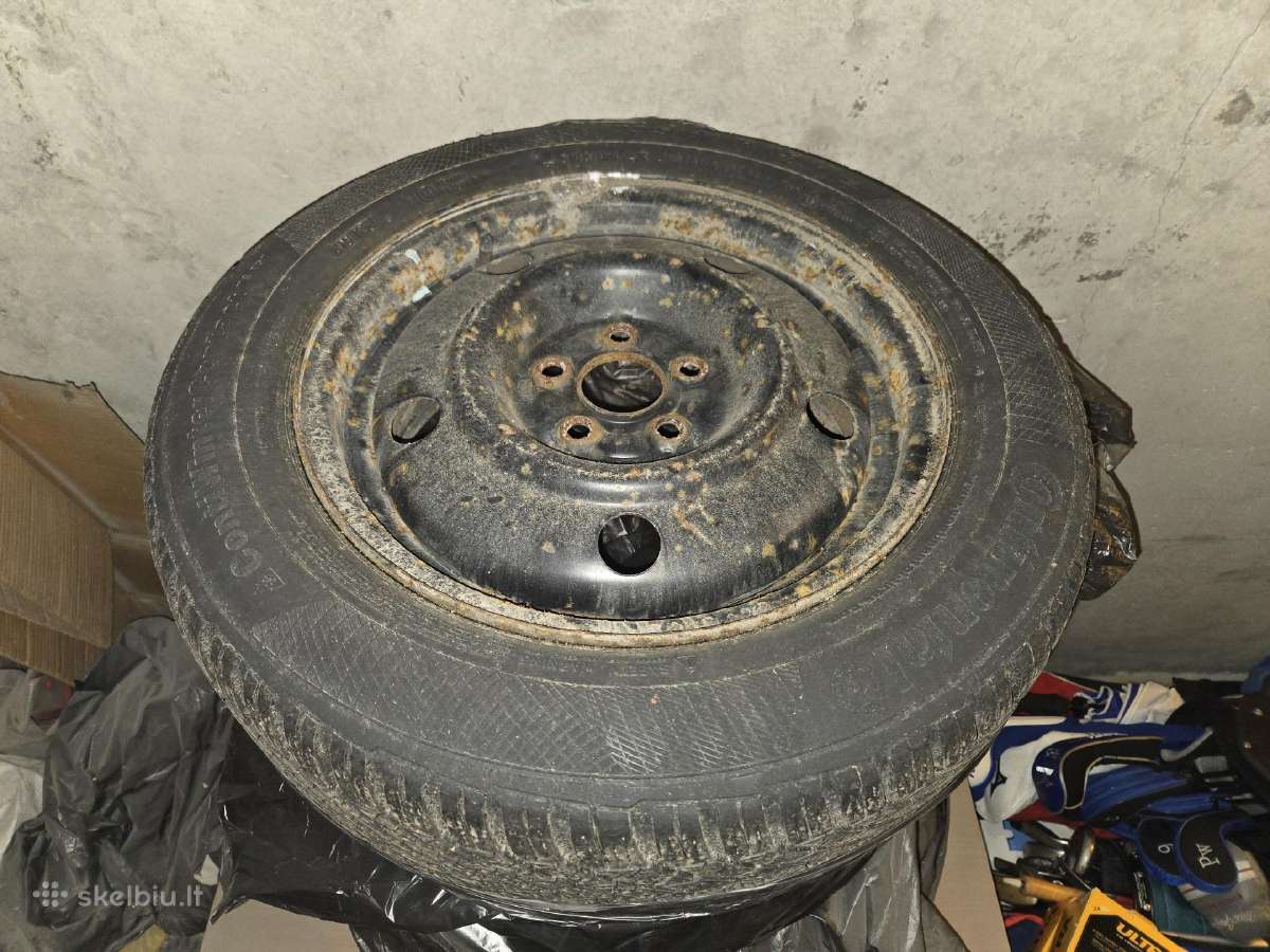 Ratai su Continental padangomis 195/60 R15 88t M+s