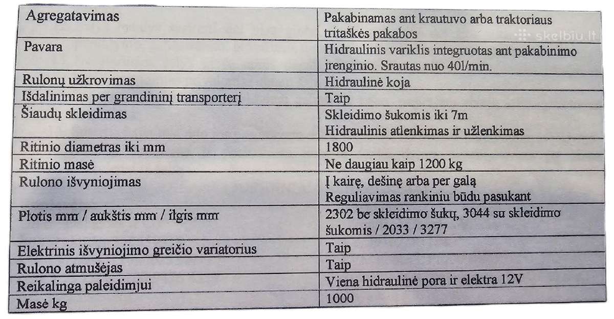 Emily Rulonu išviniotuvas-šiaudu skleistuvas - nuotraukos Nr. 7