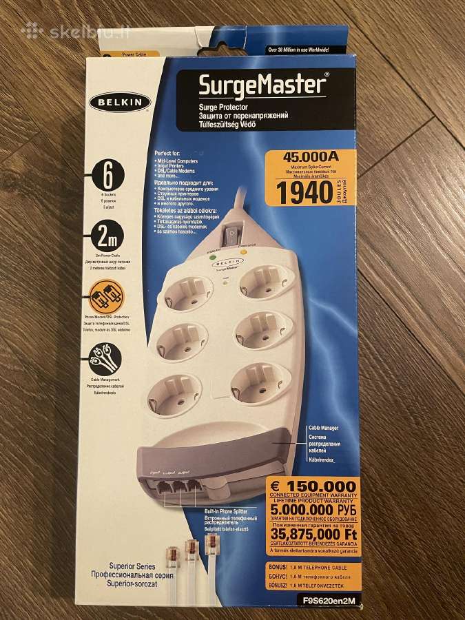 Belkin surgemaster sakotuvas - nuotraukos Nr. 2