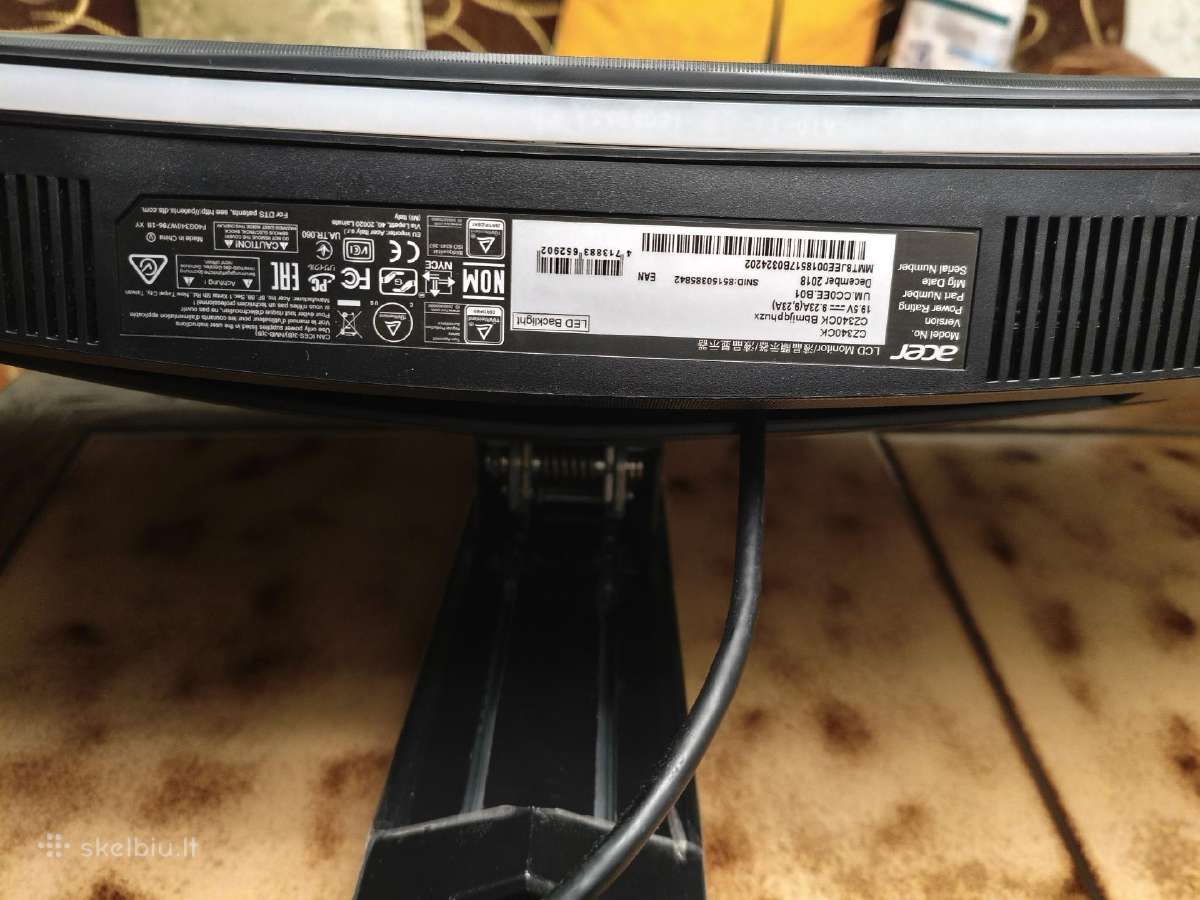 Labai mažai naudotas monitorius Acer Cz340ck - nuotraukos Nr. 3