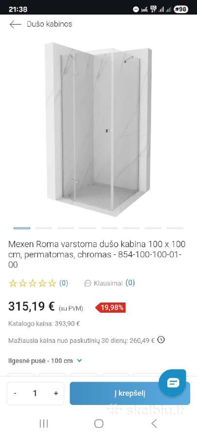 Dušo kabinos stiklas - nuotraukos Nr. 9