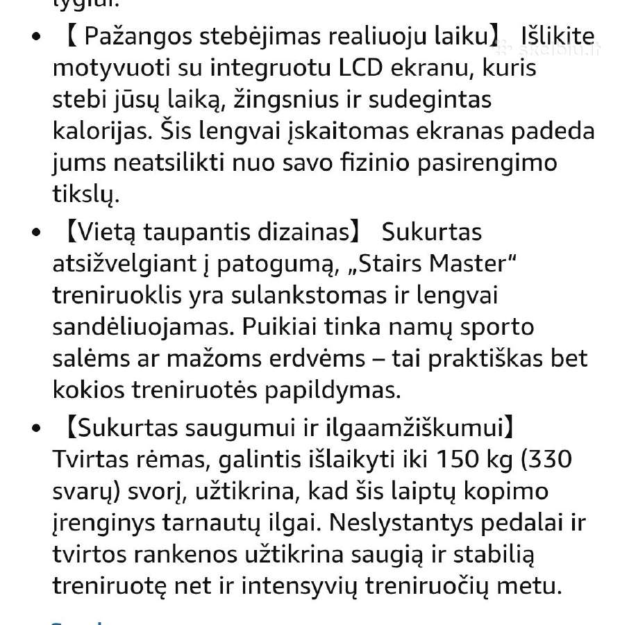 Laiptų treniruoklis Merach - nuotraukos Nr. 5
