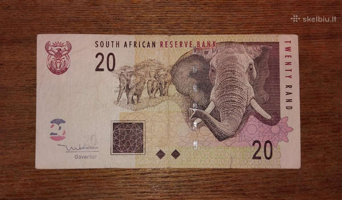Pietų Afrikos 20 rand banknotas