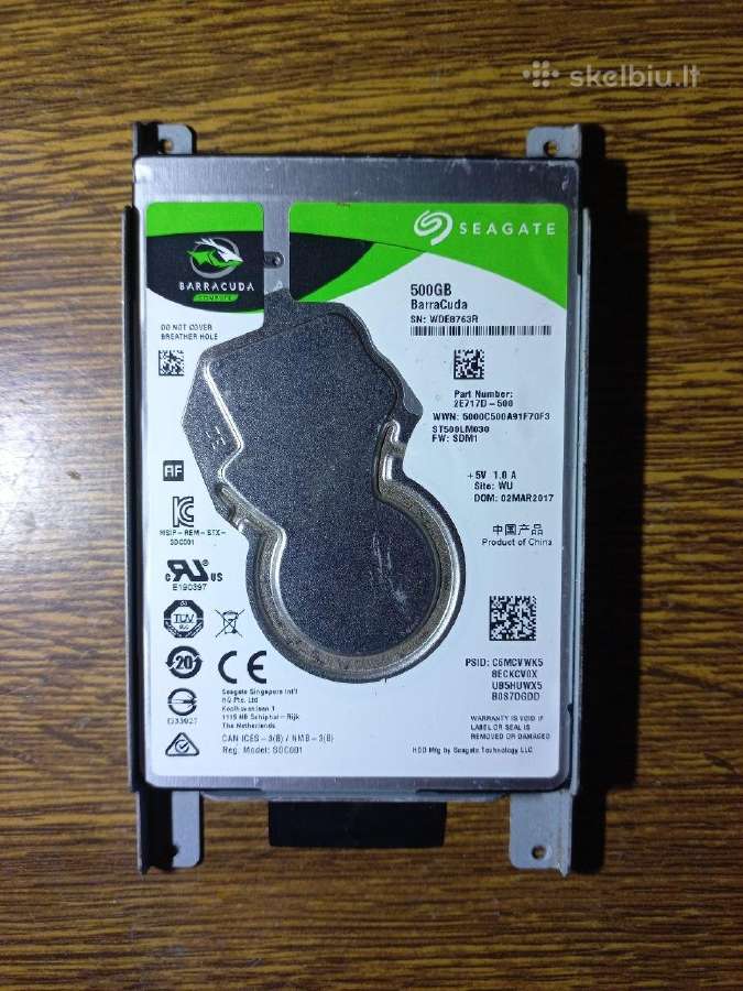 HDD Seagte 2.5", 500 GB, Sata