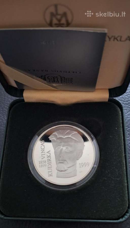 50 litu moneta V.kudirka 1999m