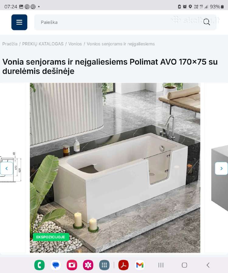 Vonia senjorams su durimis dešinėje
