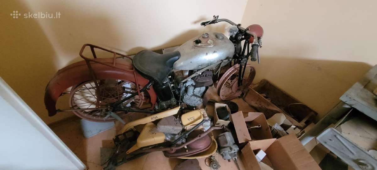 Bsa detalės motociklas