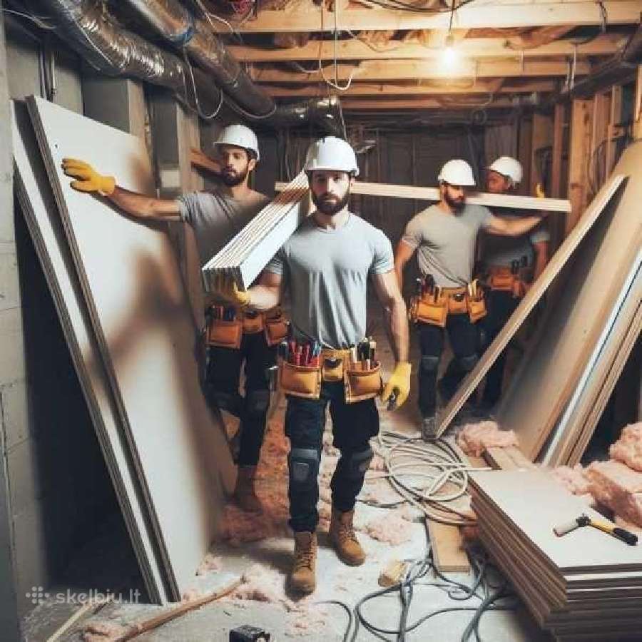 Ieškomi pagalbiniai darbuotojai prie gipso 75 Eur
