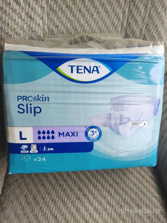 Parduodu 3 pakuotės suaugusių pampersus