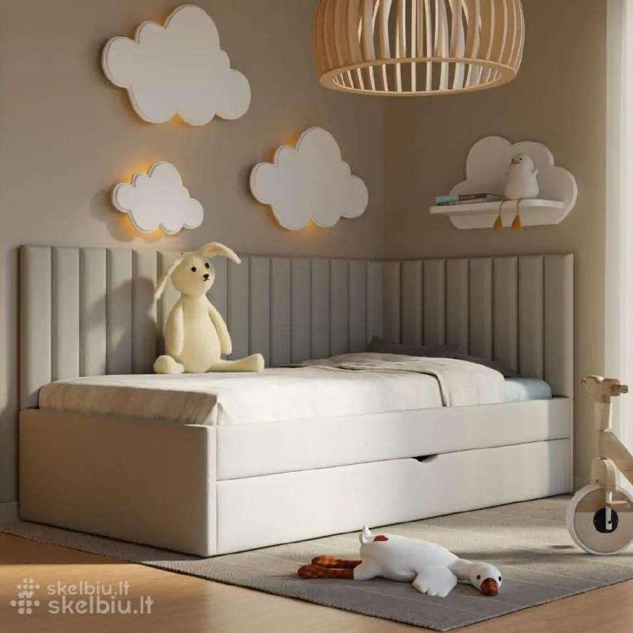 Vaikiškos lovos 4 modeliai 80x200 nuo 700€