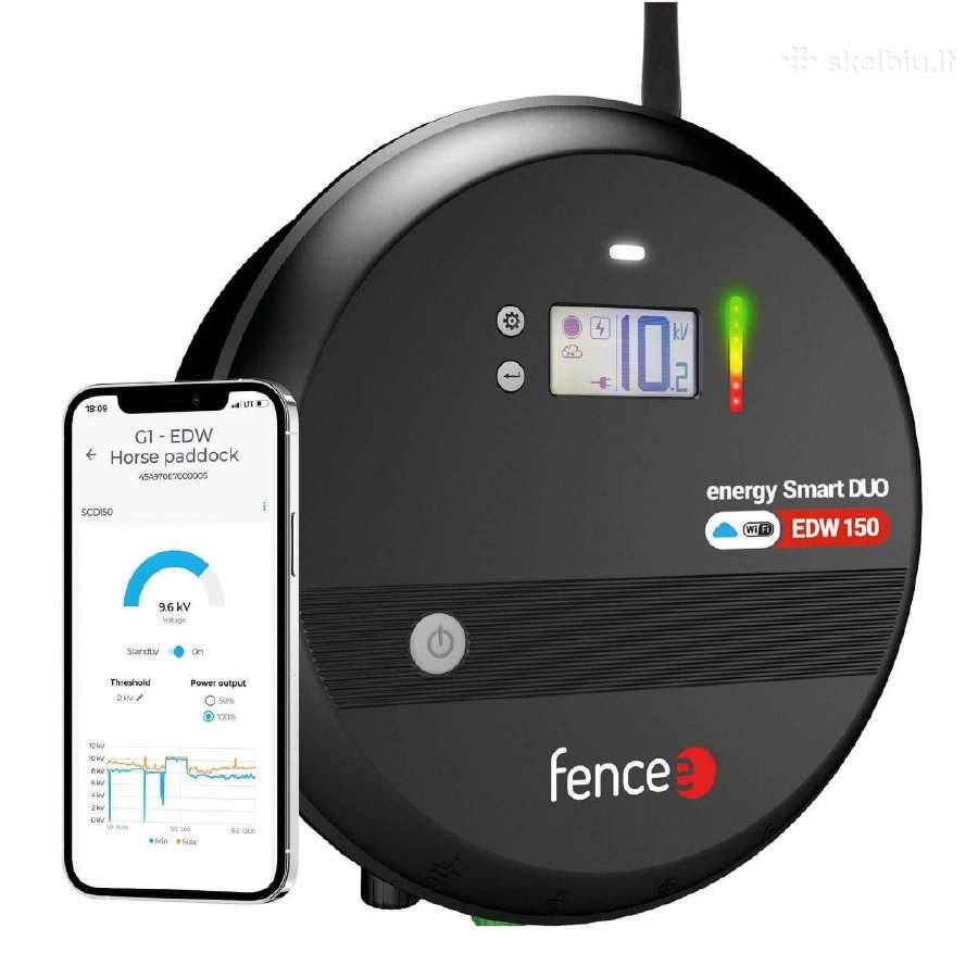 Elektrinis piemuo Fencee Smart Duo Edw150 su Wi-fi