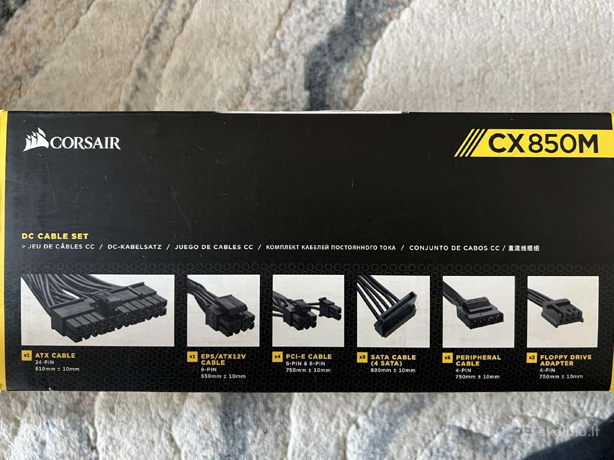 Psu Corsair Cx850m - nuotraukos Nr. 5