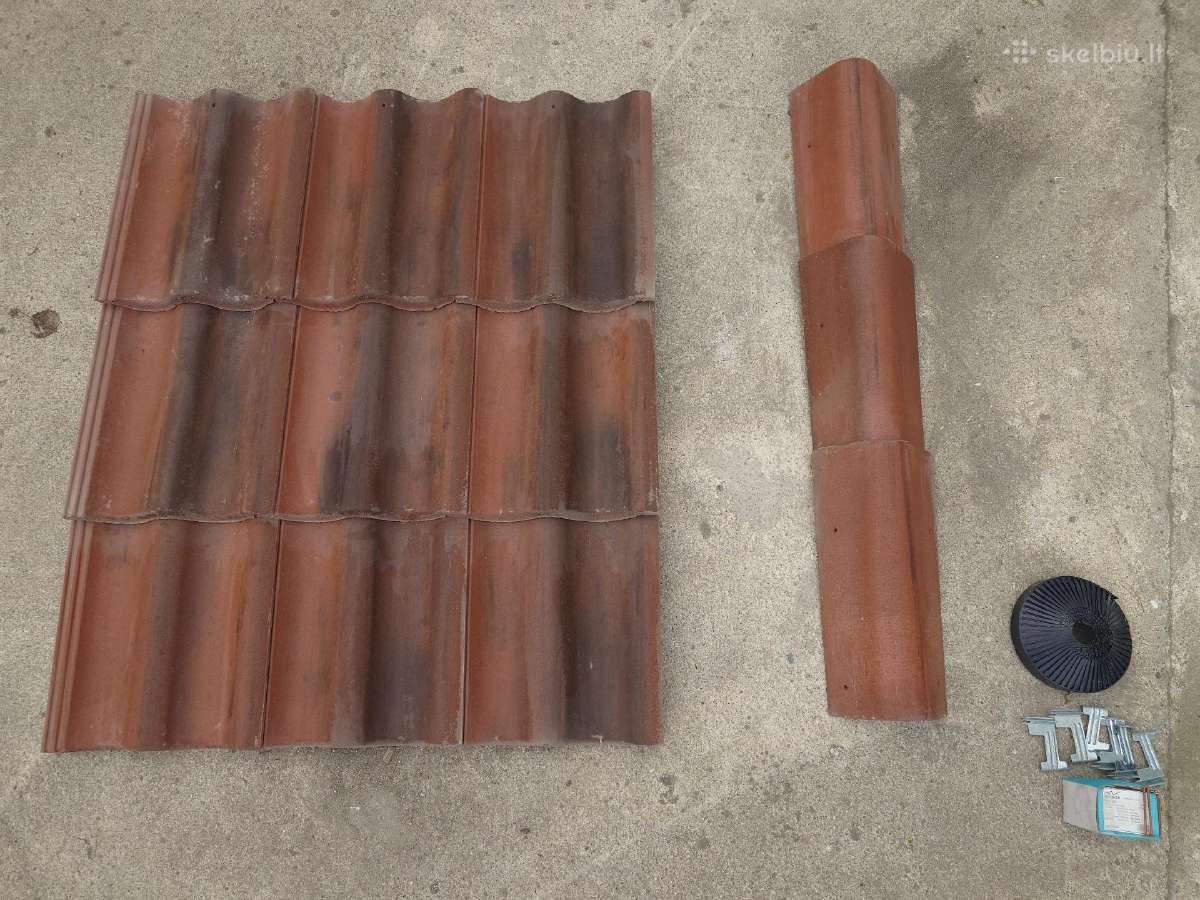 Betoninės čerpės stogui Monier (Suomiškos)