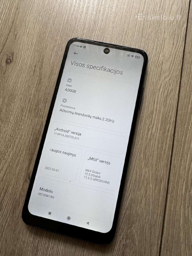 Xiaomi Redmi Note 10 5G - nuotraukos Nr. 4