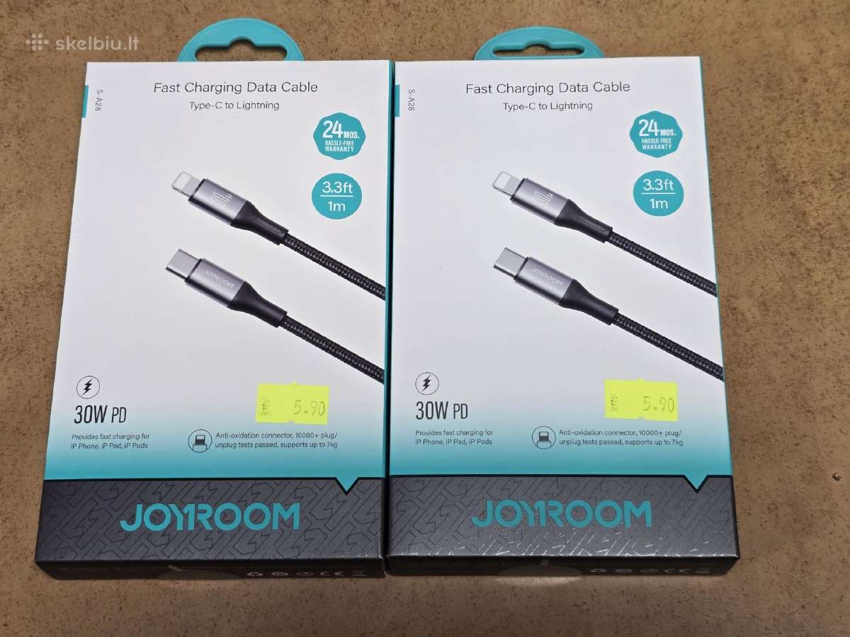 Joyroom Type-c to Ligtning 1m juodas