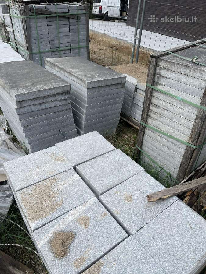 Natūralaus granito plokštės 6 cm storio grindiniui - nuotraukos Nr. 8