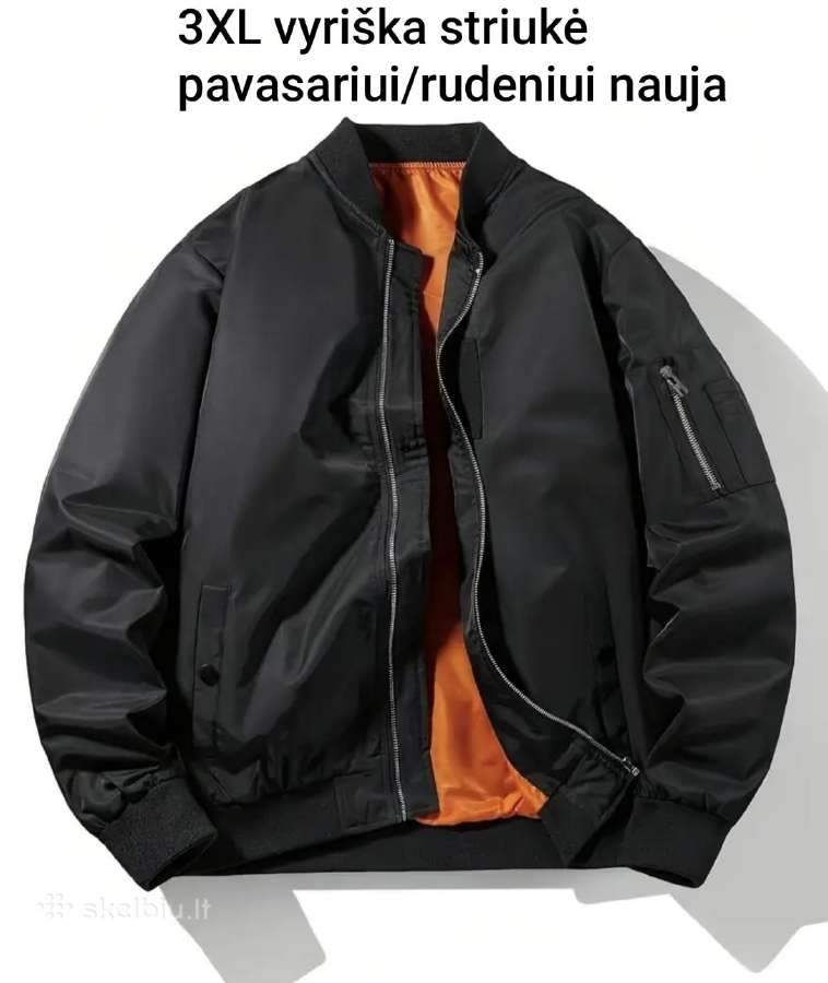 3xl vyriška striukė (bomberis) pavasariui/rudeniui