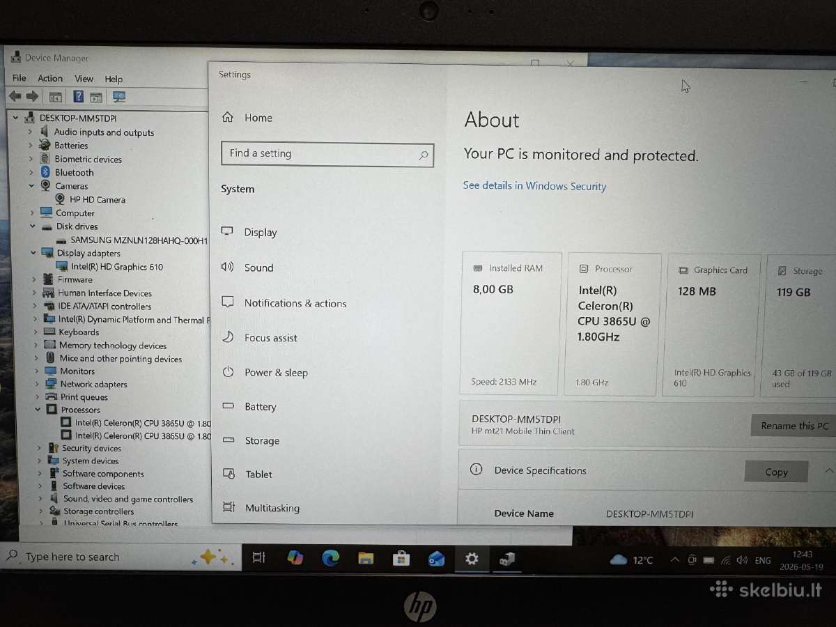 Hp Probook Mt21 - nuotraukos Nr. 5