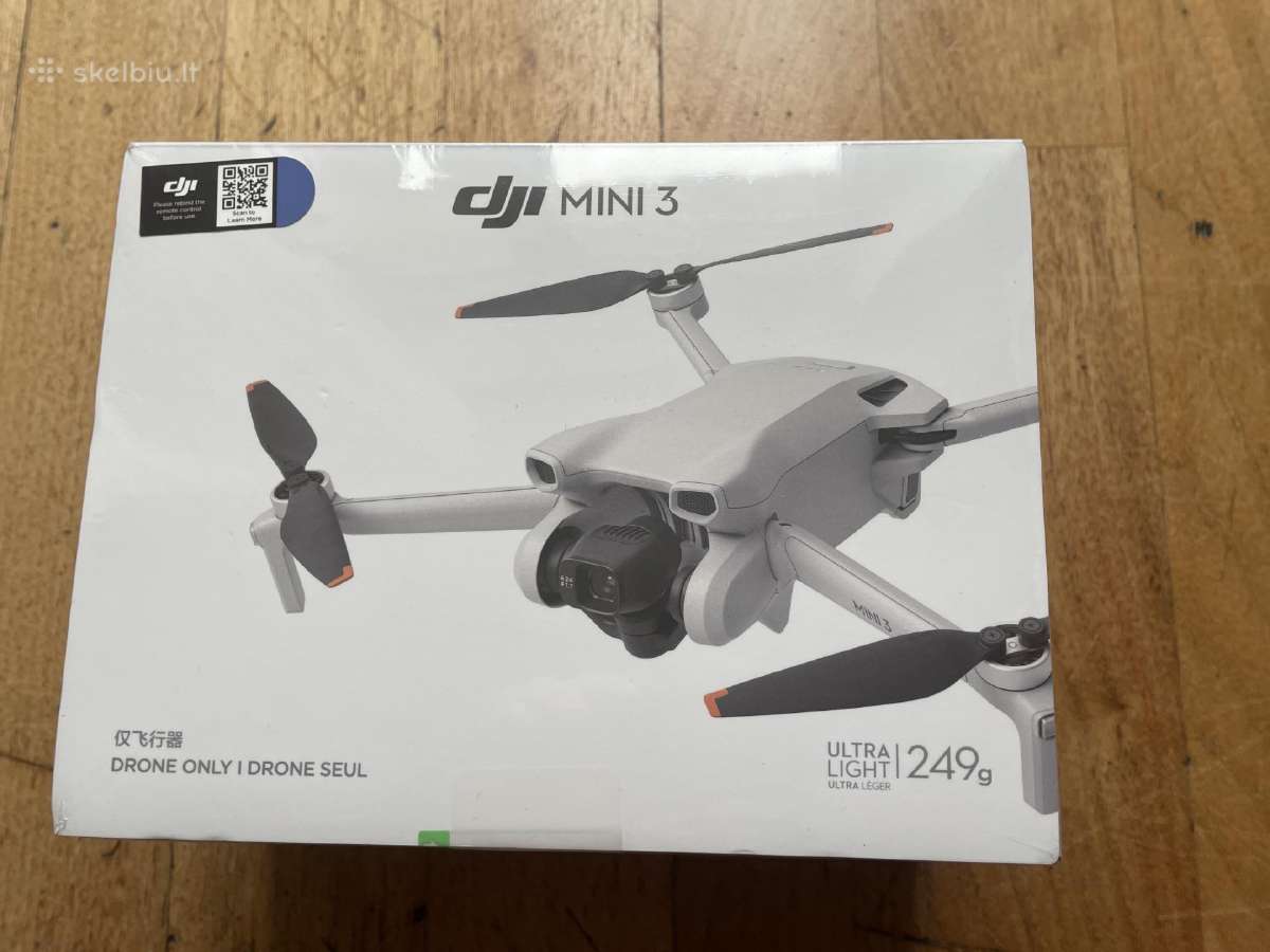 Dji Mini 3 naujas, neaktyvuotas