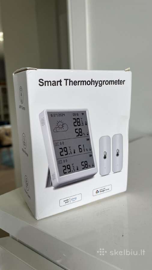 Meteo stotele termometras su 2 davikliais