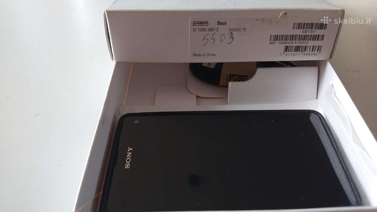 Parduodu Sony 5503.z1- 16 Gw Juoda