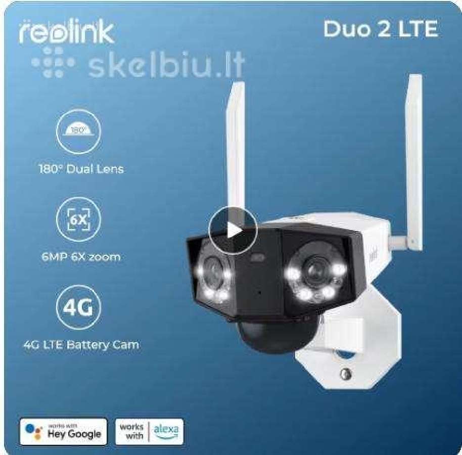 Reolink Duo 2 Lte su saulės baterija