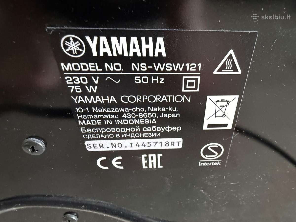 Kolonele Soundbar Yamaha Ysp 2700 - nuotraukos Nr. 6