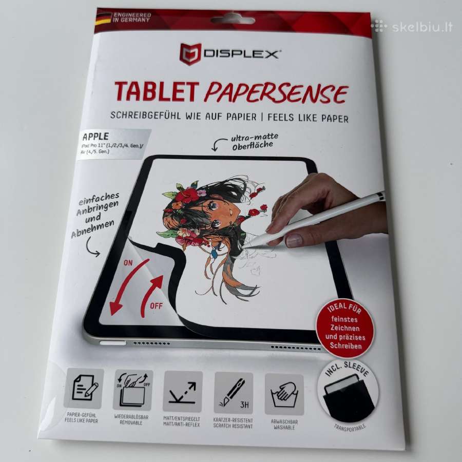 Displex Papersense iPad Pro Air 11 ekrano plėvele