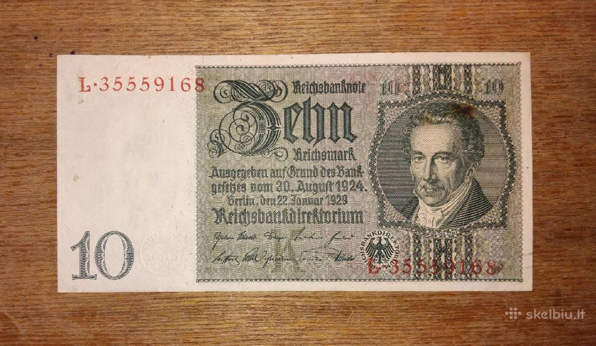 Vokietijos 10 markių banknotas