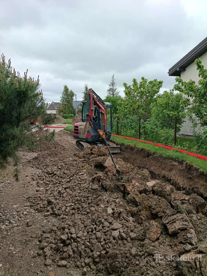 Ekskavatoriaus 2.6t. nuoma,kasimo darbai - nuotraukos Nr. 24
